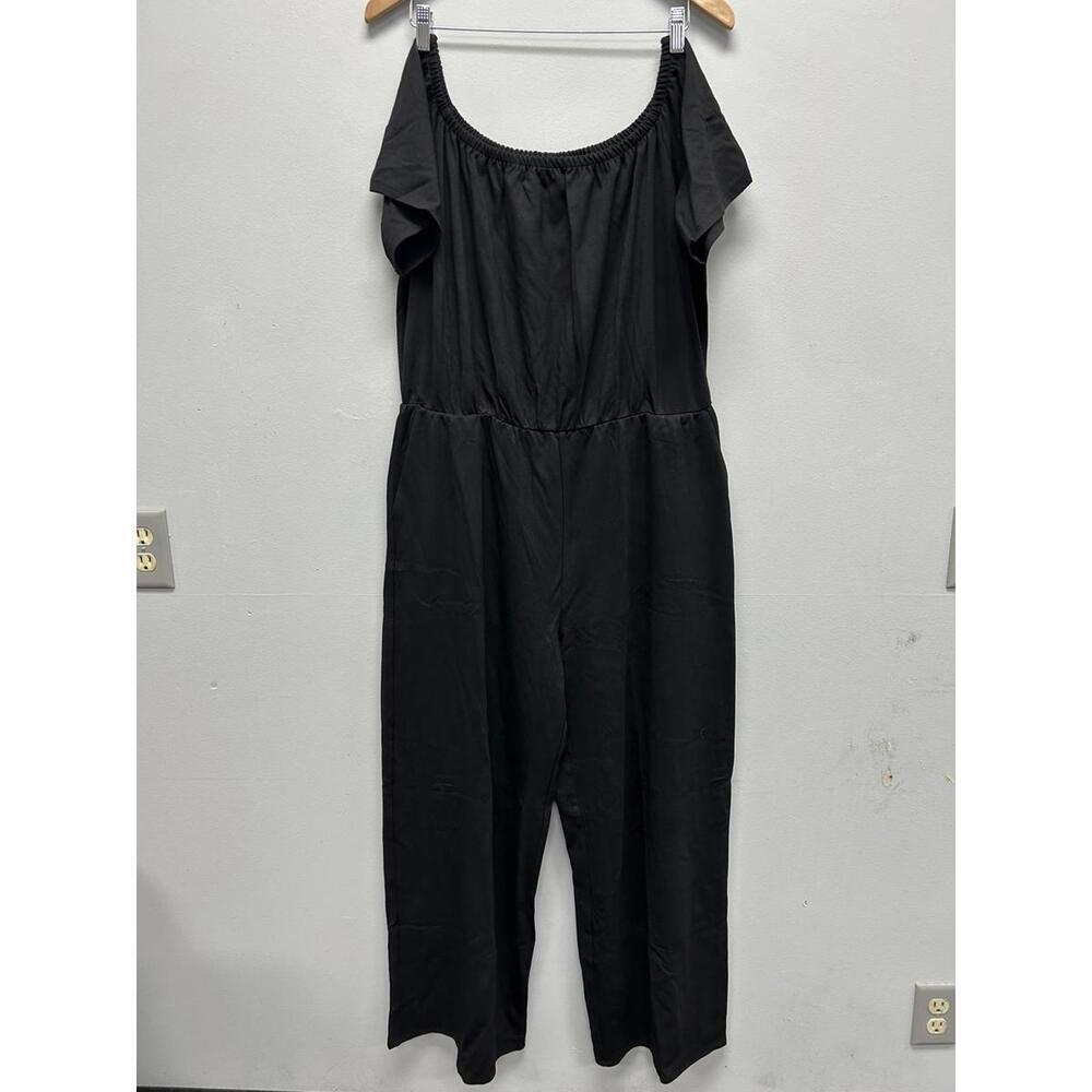 Black Off-Shoulder Women's Jumpsuit
